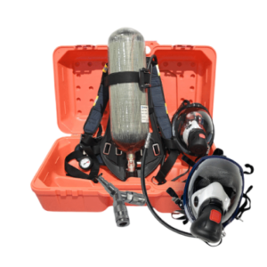 Aparelho de Respiração Autônoma 9.0L Fibra C/ Carona Modelo: RHZ/(9.0) (Máscara Dupla+Válvula de Máscara)